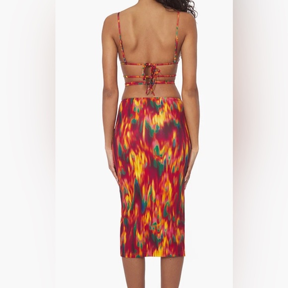 WeWoreWhat Multicolor Midi Skirt - Picture 3 of 4